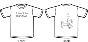 polyphasic sleep T-shirt don't do mornings